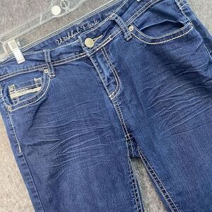 Wishful Park Jeans Womens 13  Bella Bootcut Flare Leg‎ Embroidered Button Pocket